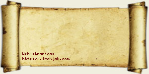 Angelina Dancer vizit kartica